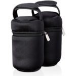 tommee tippee CTN Insulated Bottles Carriers Warmer Bags- Black - 2 Pack