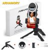 Phone Holder Tripod Stand With Ring Light Selfie Tiktok-Black