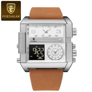 Original POEDAGAR Quartz plus Electronic movement wristwatch