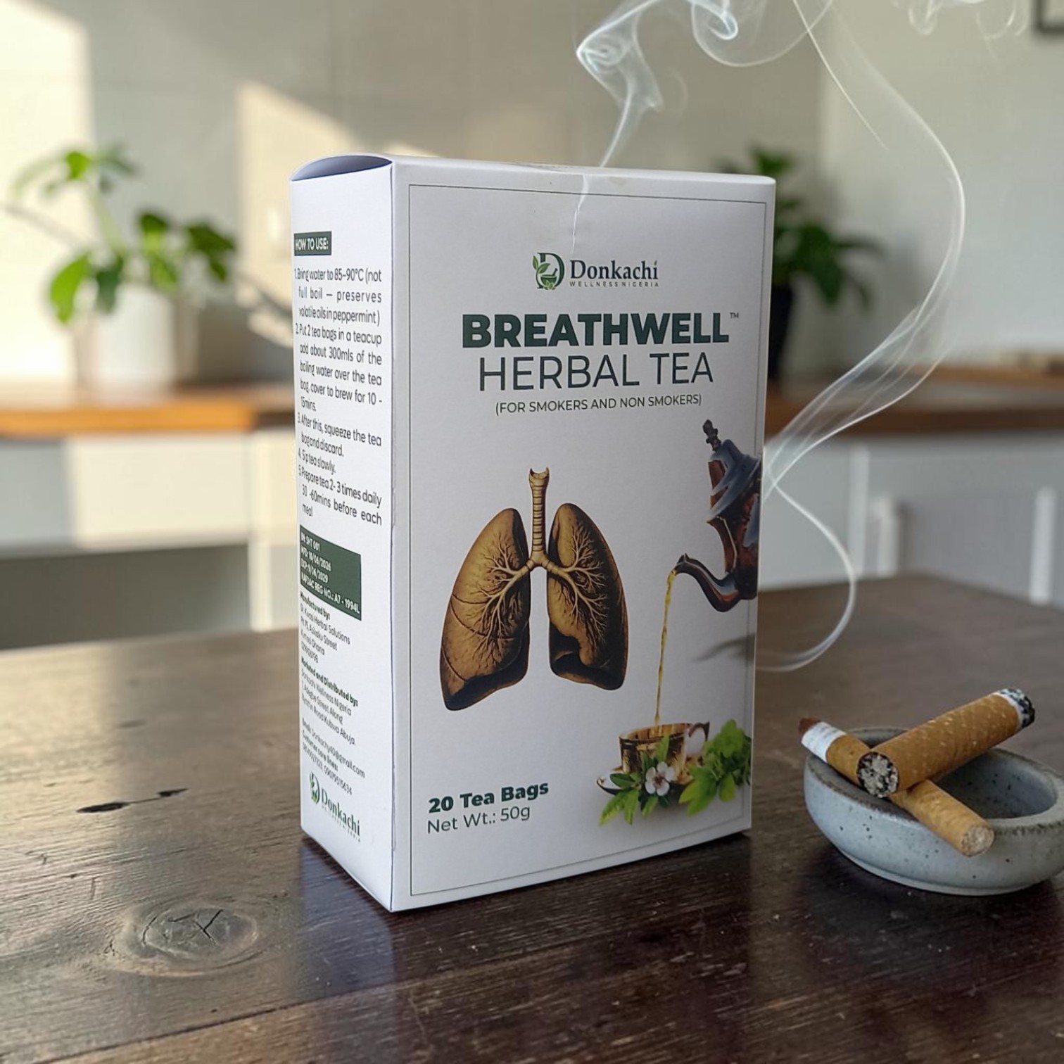 Breathwell Herbal Tea (for smokers and non-smokers) x 20 bags